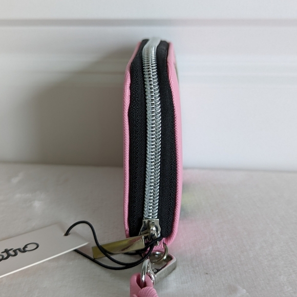 marc tetro Yorkie Wallet Wristlet Zip Around PVC Saffiano Pink Gift Boxed NWT - Picture 7 of 12